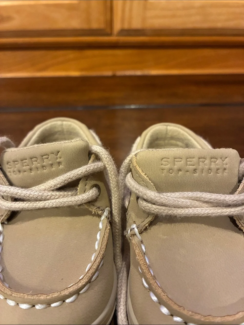 New Sperry Intrepid Size 2 Crib Shoes - Linen/Oat Top Siders Boat Shoes (ABBA)